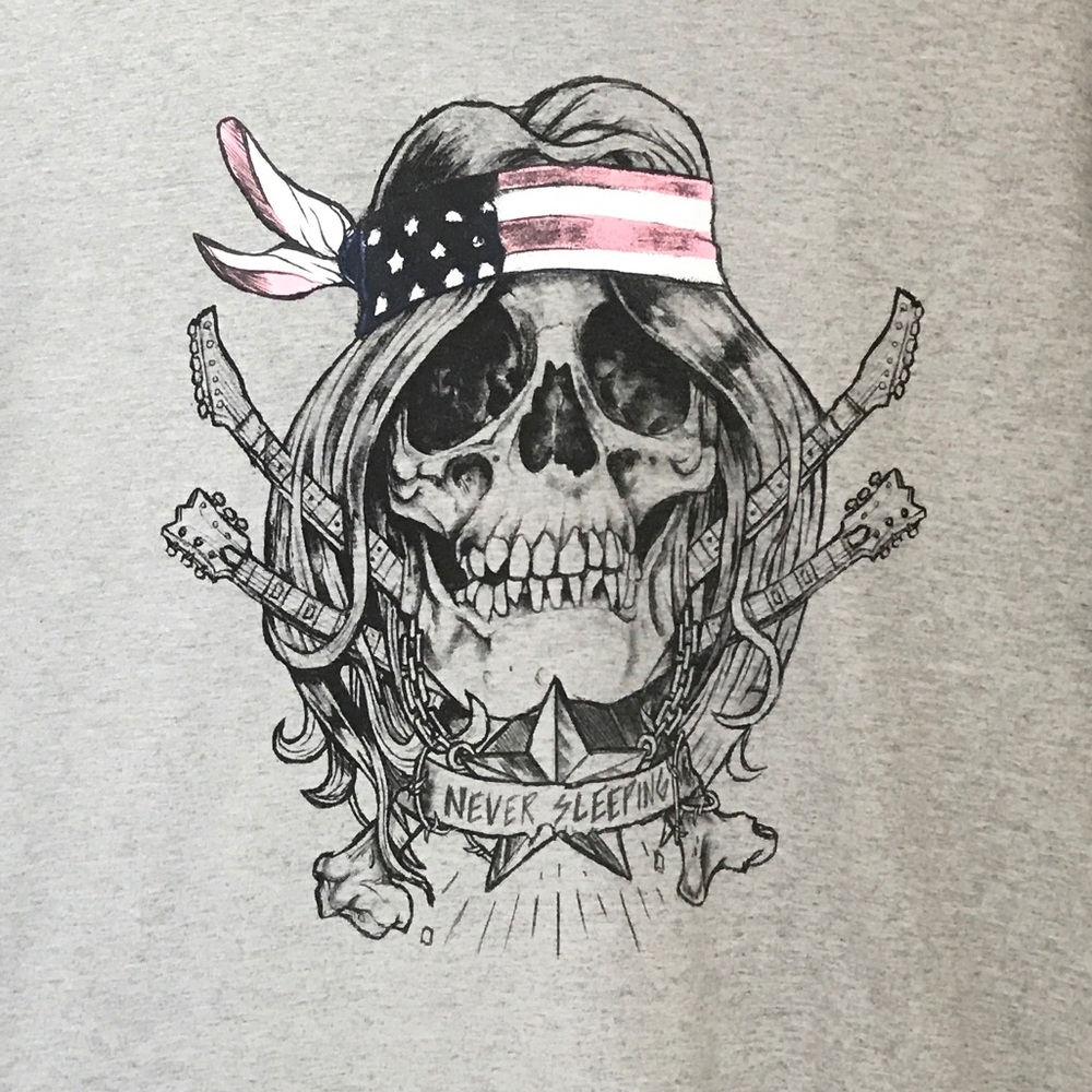 Converse Men’s Medium T Skull & 🇺🇸 Flag Bandana